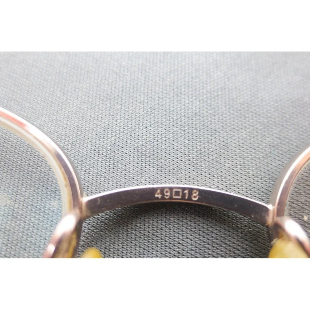 Charmant CH10803 Pure Titanium Eyeglasses Bronze Oval Semi Rimless Frames